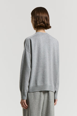 Pure cashmere crew-neck jumper