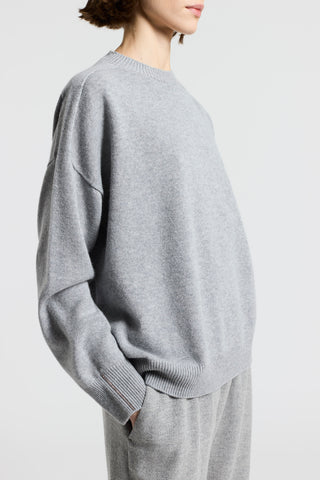 Pure cashmere crew-neck jumper