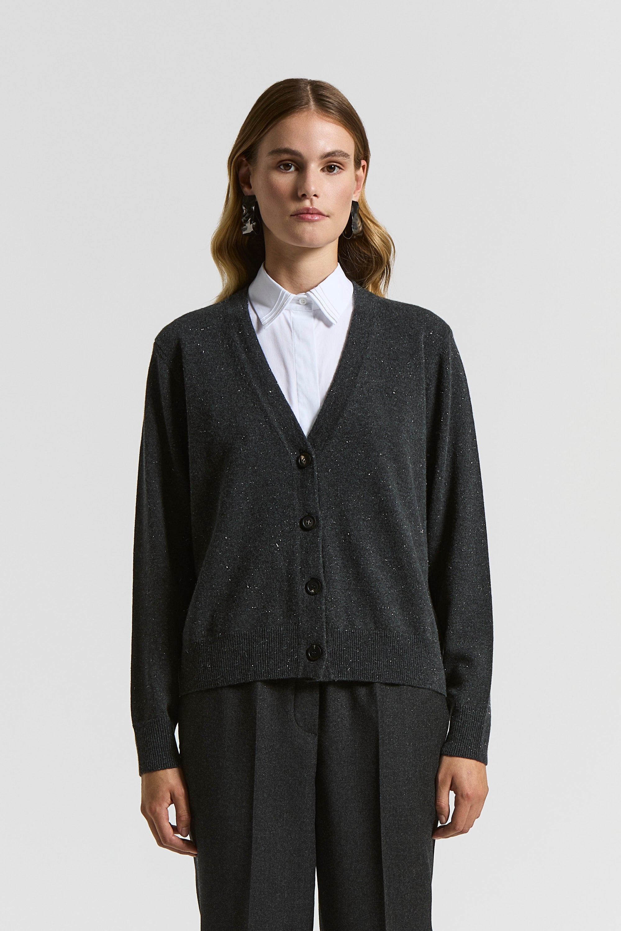 ペゼリコpeserico カーディガン Cashmere, silk and wool cardigan | Peserico US