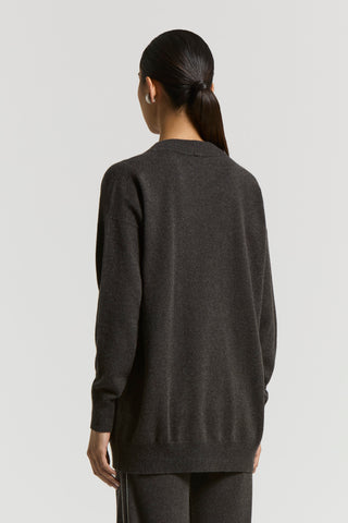 Cashmere, silk and wool cardigan with belt