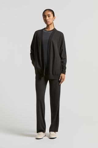 Cashmere, silk and wool cardigan with belt