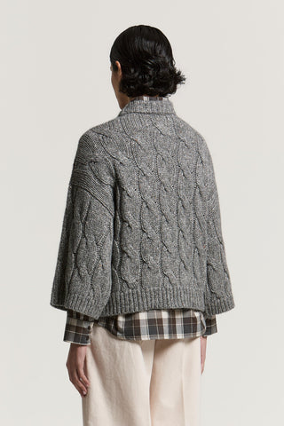 Alpaca, wool and silk sweater