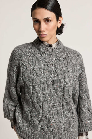 Alpaca, wool and silk sweater