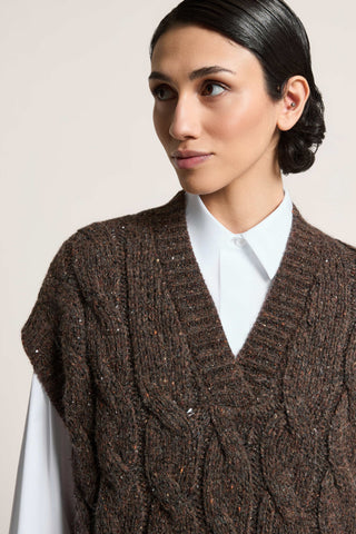 Alpaca, wool and silk sweater