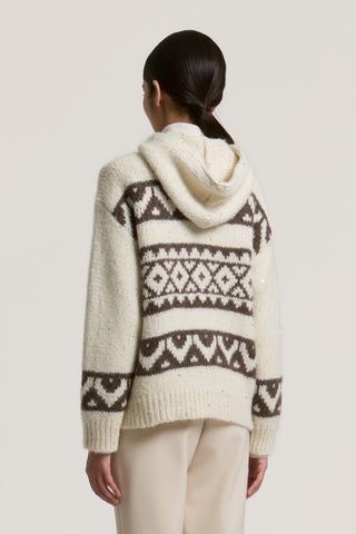 Alpaca, wool and silk yarn sweatshirt 3 / 3