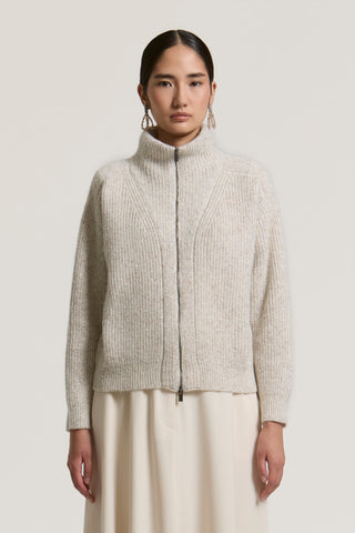 Alpaca, wool and silk-blend cardigan 1 / 3