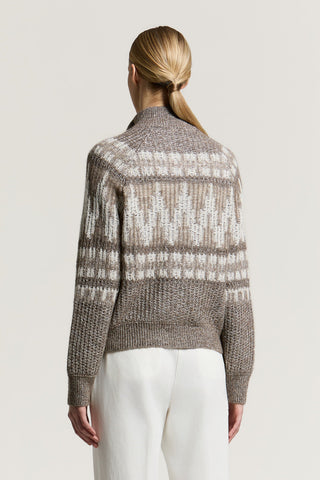 Wool, alpaca and cotton bomber jacket with zip 5 / 5