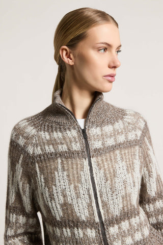 Wool, alpaca and cotton bomber jacket with zip 3 / 3