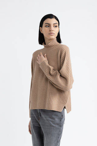 Wool, silk, cashmere and lurex sweater