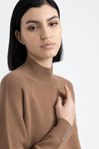 Wool, silk and cashmere sweater