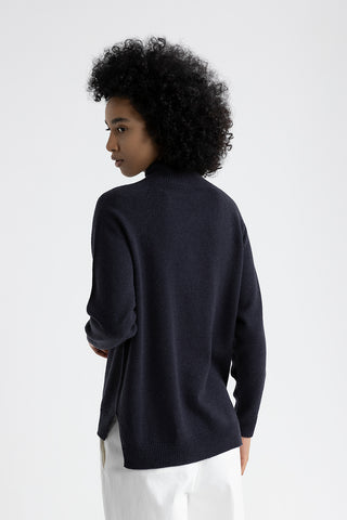 Wool, silk and cashmere sweater