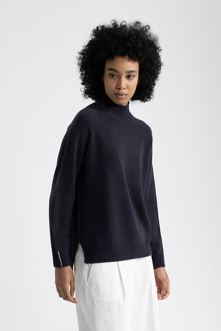 Wool, silk and cashmere sweater