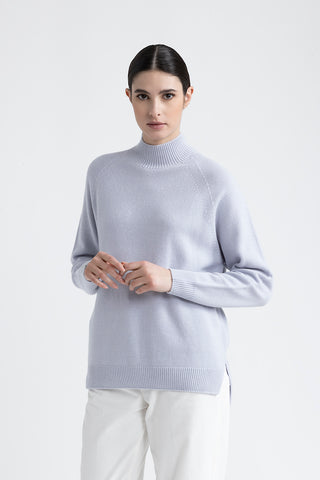 Wool, silk and cashmere sweater