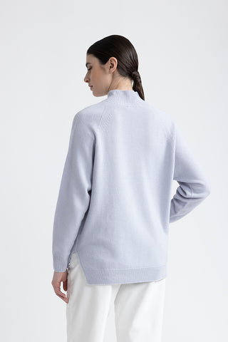 Wool, silk and cashmere sweater