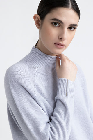 Wool, silk and cashmere sweater