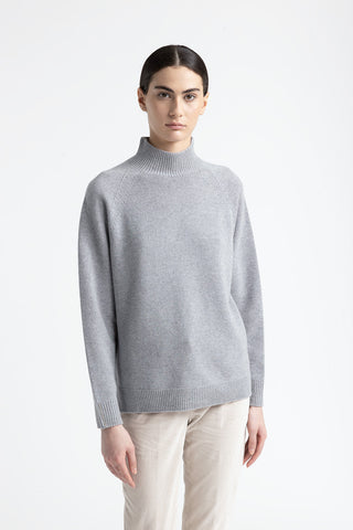 Wool, silk and cashmere sweater