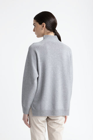 Wool, silk and cashmere sweater