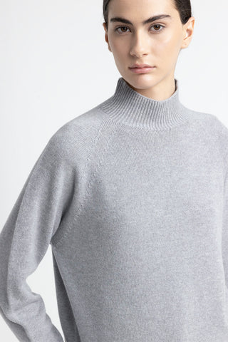 Wool, silk and cashmere sweater