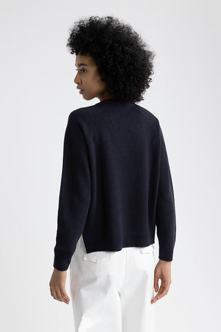 Wool, silk and cashmere sweater