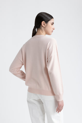 Wool, silk and cashmere sweater