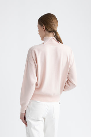 Wool, silk and cashmere crewneck sweater