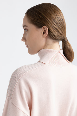 Wool, silk and cashmere crewneck sweater