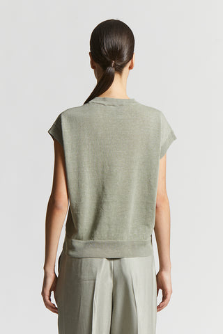 Linen and cotton sweater