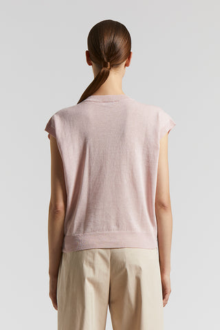 Linen and cotton sweater