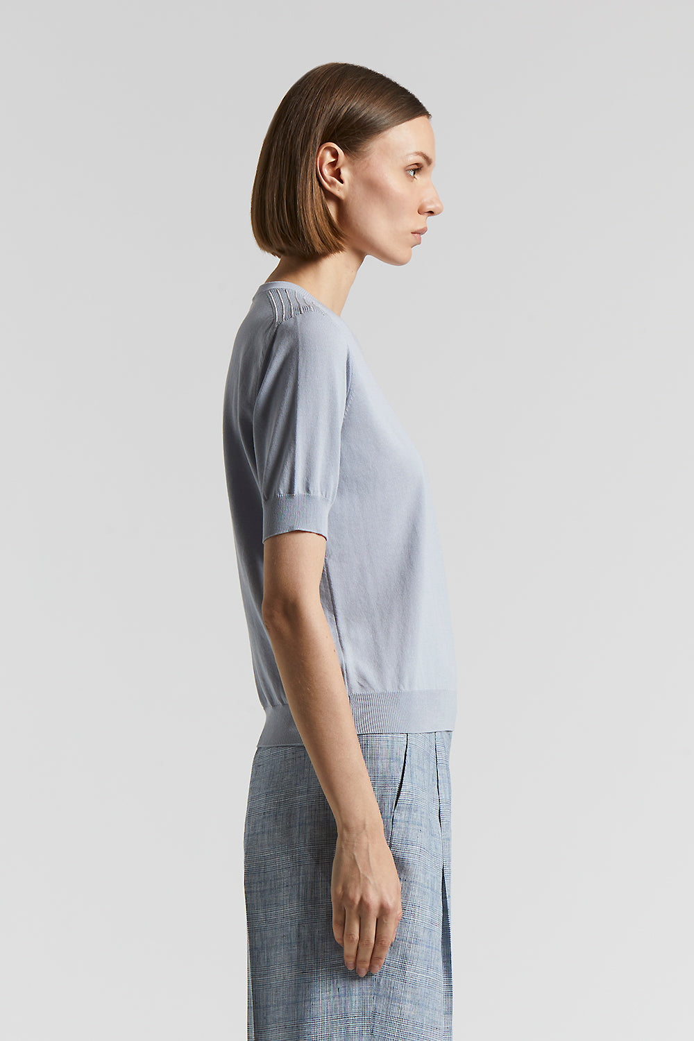パンツ PESERICO Cotton crepe trousers Shiny viscose and linen gabardine trousers | Peserico US