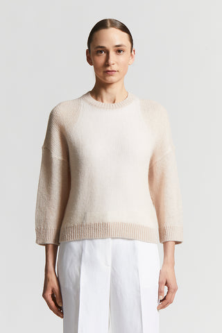 Virgin wool and alpaca tricot sweater