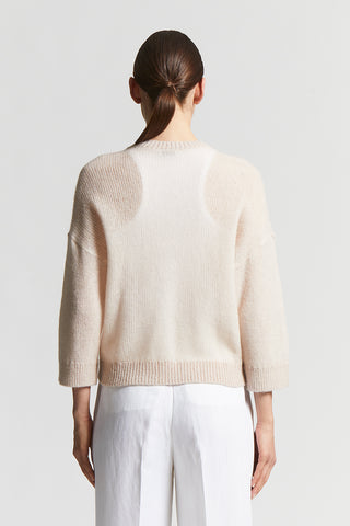 Virgin wool and alpaca tricot sweater