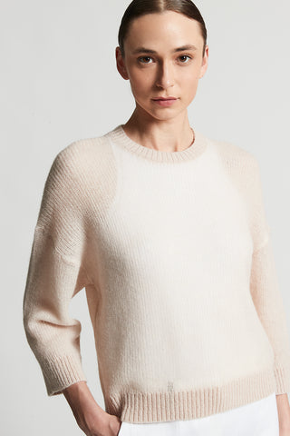 Virgin wool and alpaca tricot sweater