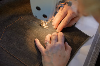 Pure cotton straight-leg jeans