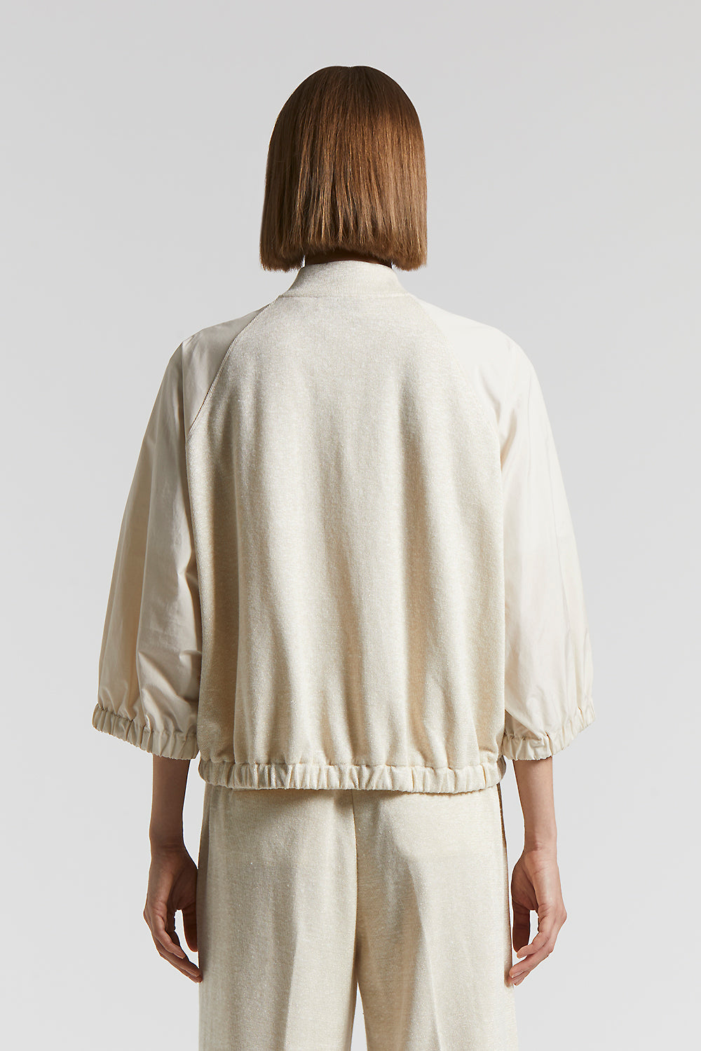 ジャケット citybreeze Shearling Collar Jumper_BEIGE Women's Sporty Moto Rider Genuine Sheepskin Stand Collar